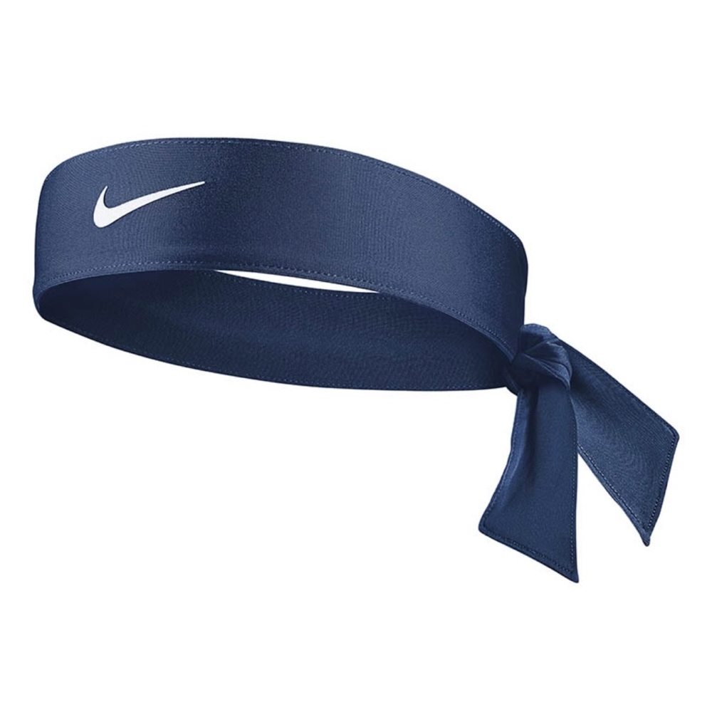 Nike Tie-Back Headband Navy Blue